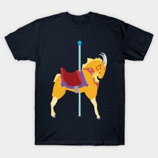 Colorful Carousel Animal Goat T-Shirt